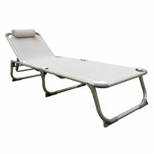 Ξαπλώστρα παραλίας SUMMER CLUB 19365 αλουμινίου ribbed 188x58x30 cm χρώμα Μπεζ ( 19365 )