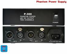Τροφοδοτικό Phantom Power 48V P300 κατάλληλο για 2 πυκνωτικά μικρόφωνα (P-300)