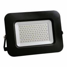 Προβολέας Αλουμινίου Μαύρος EUROLAMP με LED SMD 100W 220-240V Basic 6500K Λευκό Ψυχρό Φως Στεγανός IP65 ( 147-69350 )