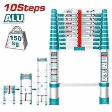 Σκάλα Αλουμινίου Πτυσσόμενη TOTAL 10 Σκαλοπάτια ( THLAD08101 )