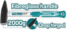 Σφυρί πένας TOTAL πλαστική λαβή 2000gr ( THT7120006 )