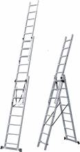 Σκάλα αλουμινίου επαγγελματική BULLE 631120 με 3x8 σκαλοπάτια & αντοχή έως 150 Kg ( 631120 )
