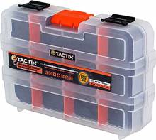 Ταμπακιέρα TACTIX 320042 Διπλή Διάφανη Πλαστική 22.4x16.4x6cm ( 320042 )