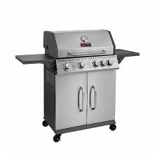 Ψησταριά BBQ INOX υγραερίου THERMOGATZ GS GRILL ELITE 4+1 με 4 εστίες + 1 πλαινή εστία 14.5KW  ( 03.313.209 )