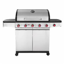 Ψησταριά BBQ INOX υγραερίου UNIMAC PREMIUM 661318 17500W με 5 εστίες + 1 πλαινή εστία ( 661318 )