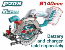 Δισκοπρίονο Μπαταρίας TOTAL Li-ion 20V Φ-140mm Επαγγελματικό Χωρίς Μπαταρία & Φορτιστή ( TSLI1402 )