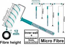 Ρολό βαφής TOTAL τηλεσκοπικό 230mm ( THT8592T )